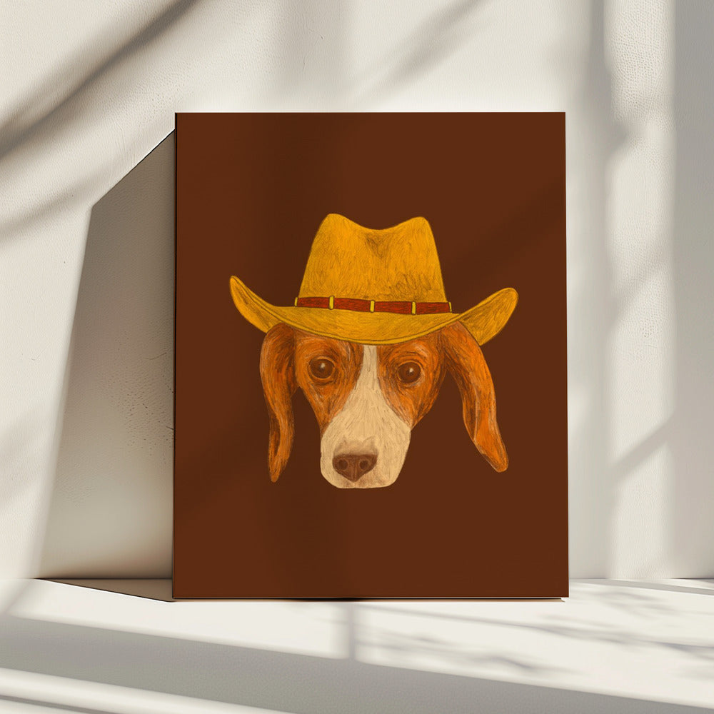 Nala The Cutest Cowgirl Pup | Canvas