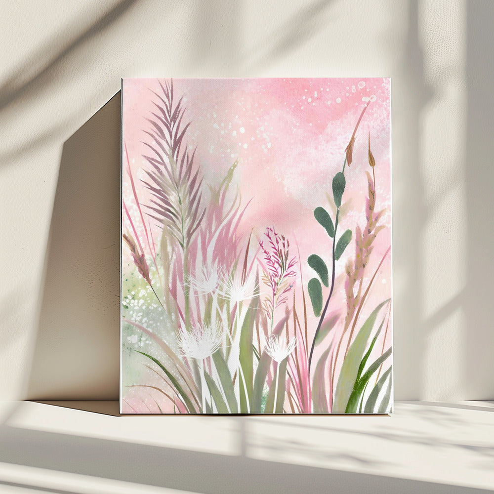 Pink and Green 32 | Canvas