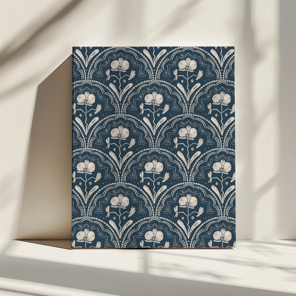 Boho Orchid Tiles Pattern | Canvas
