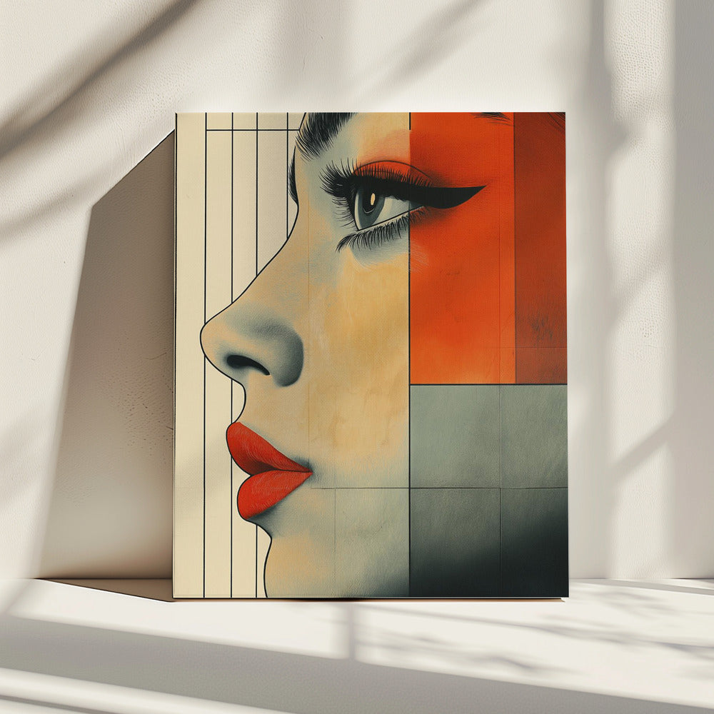 A Woman Face Vintage Poster (3) | Canvas