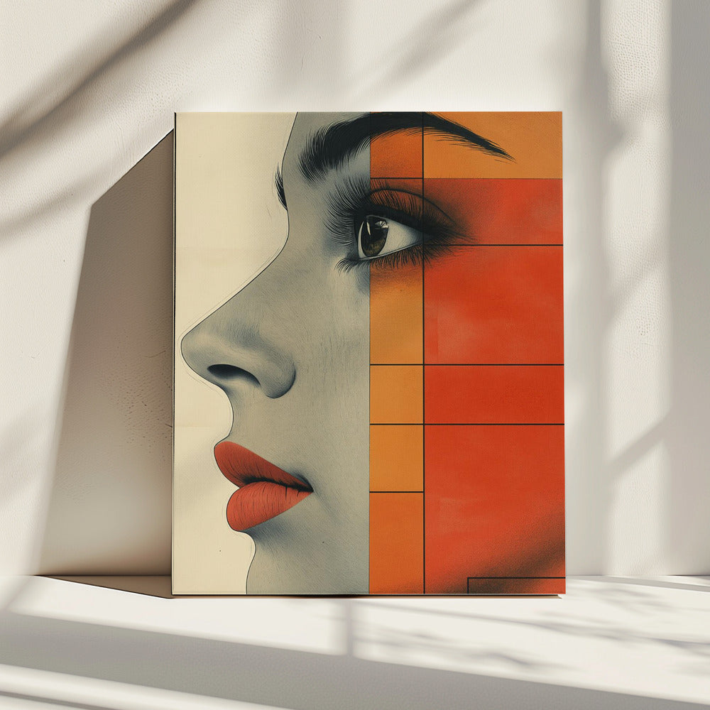 A Woman Face Vintage Poster (4) | Canvas