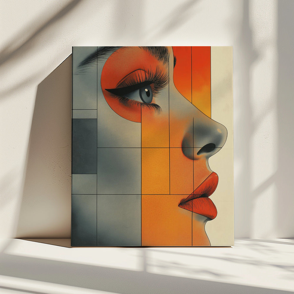 A Woman Face Vintage Poster (6) | Canvas