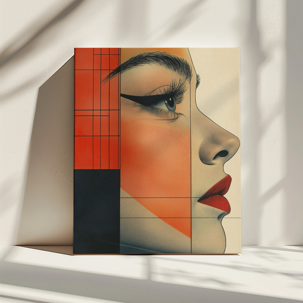 A Woman Face Vintage Poster (8) | Canvas