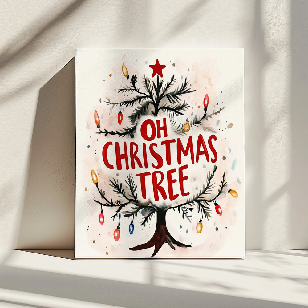 Festive Tree Glow | Canvas