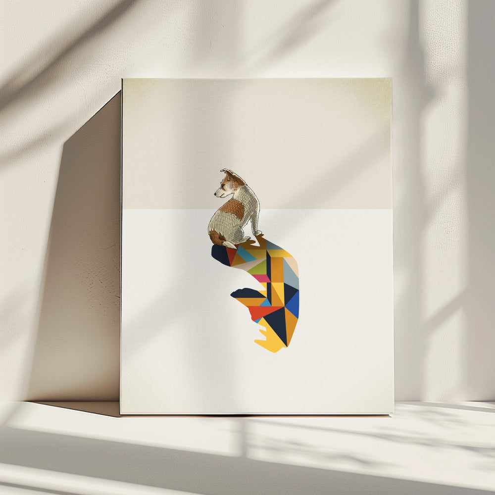 Walking Shadow, Dog | Canvas