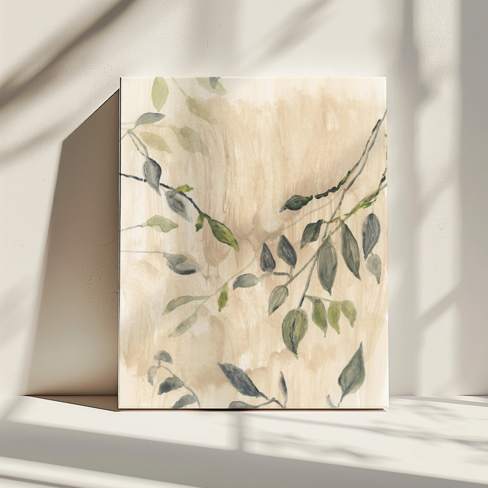 Colour Washed Leaves No1 | Canvas