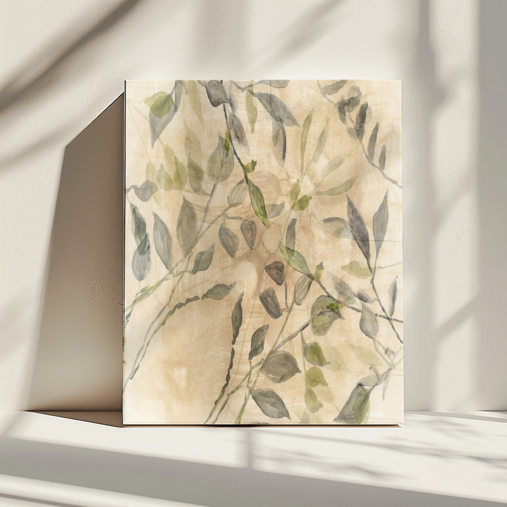 Colour Washed Leaves No2 | Canvas