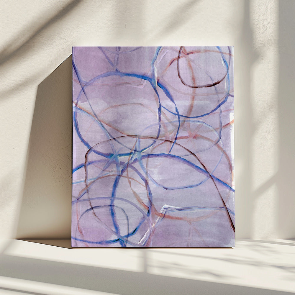 Muted Abstract Lines 4 | Canvas