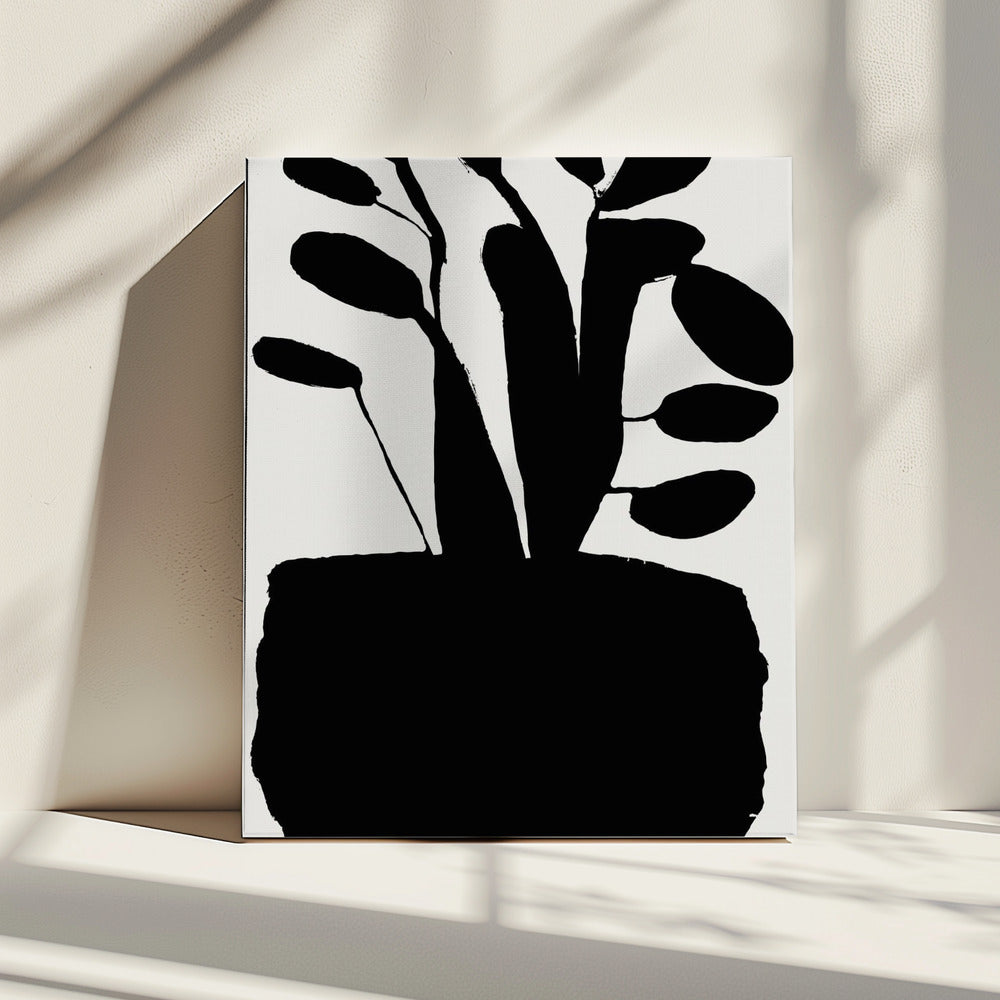 Potted Plant Silhouette No2 | Canvas