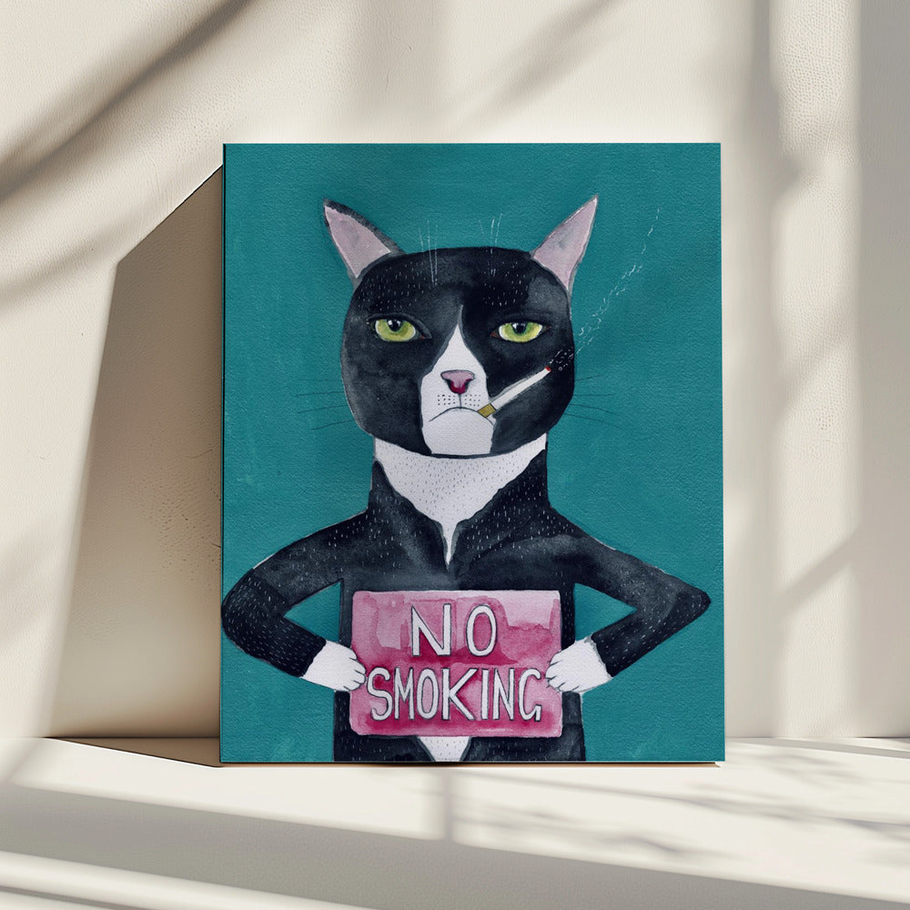 Smoking cat | Canvas