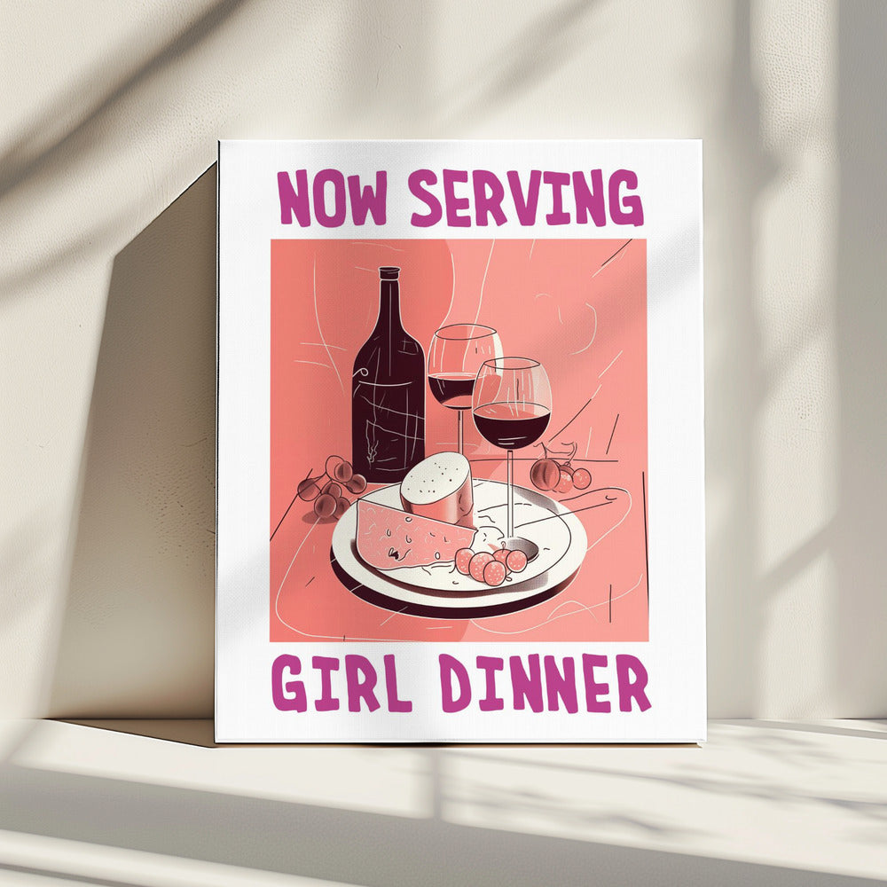 Girl Dinner No 1 | Canvas