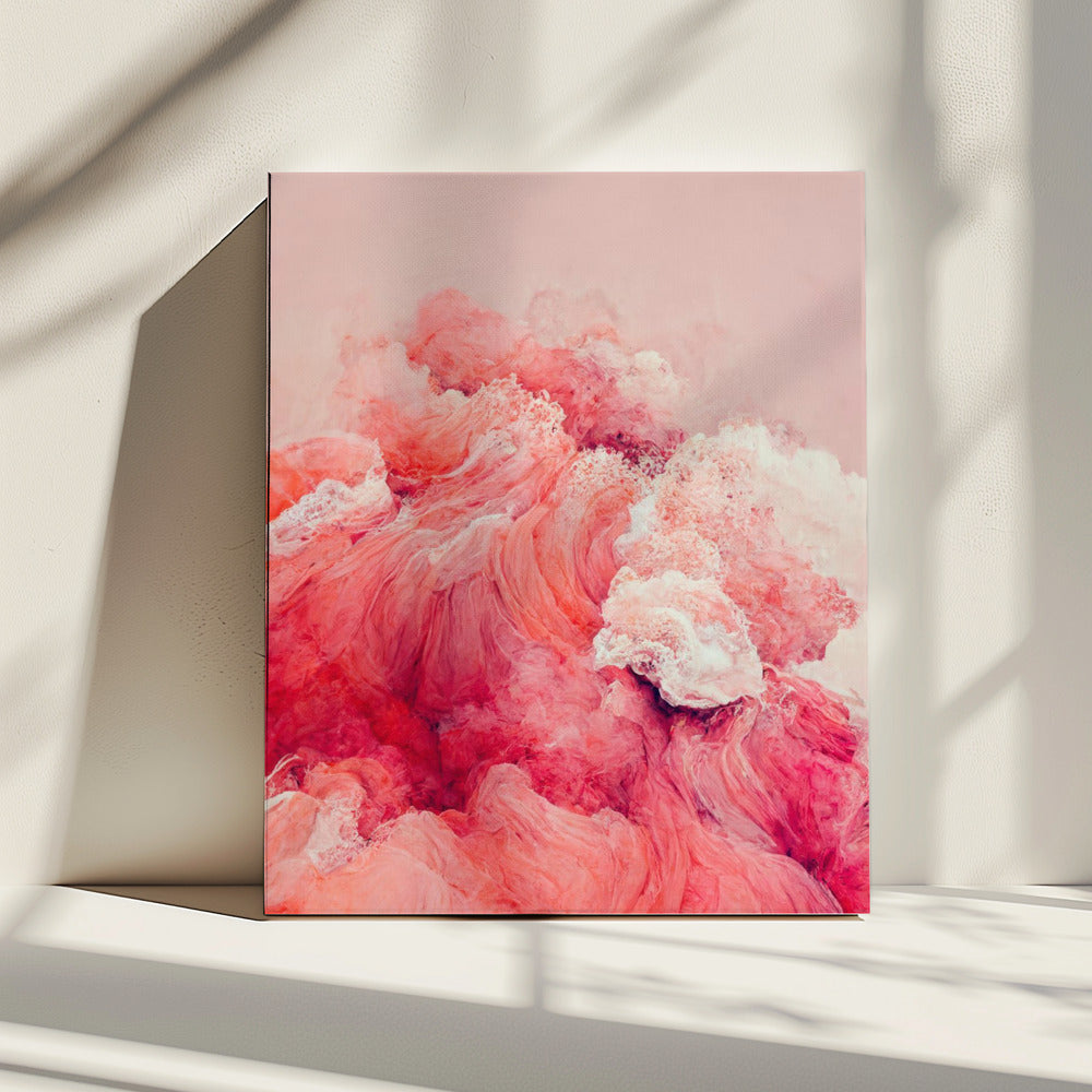 Crimson Waves | Canvas