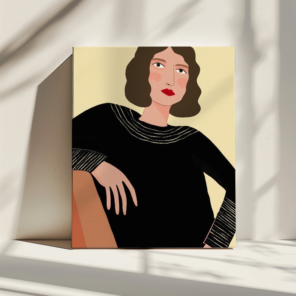 Woman relaxing | Canvas