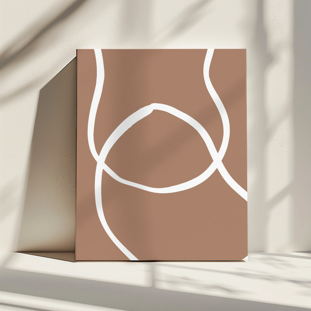 Abstract Lines Mocha 2 | Canvas