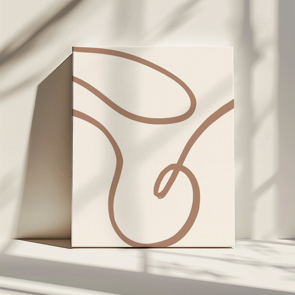 Abstract Lines Mocha 3 | Canvas