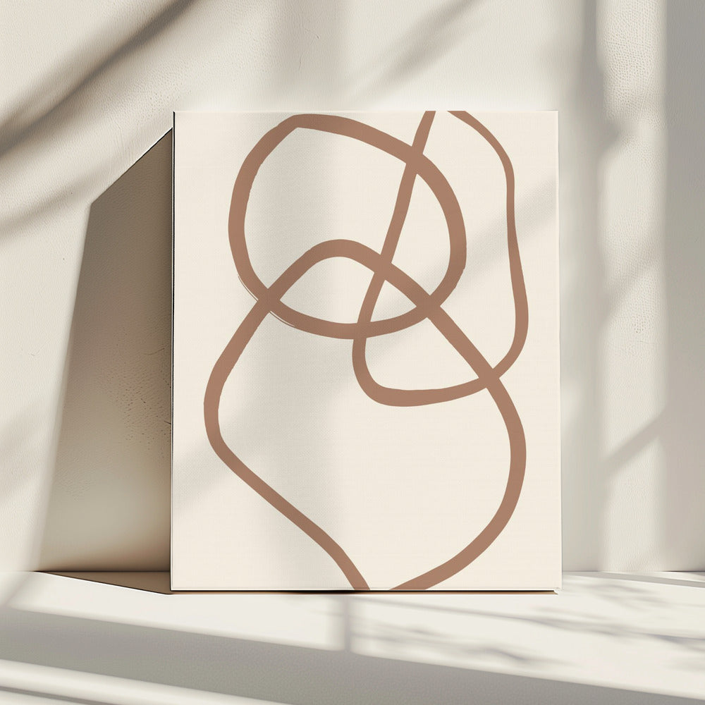 Abstract Lines Mocha 5 | Canvas