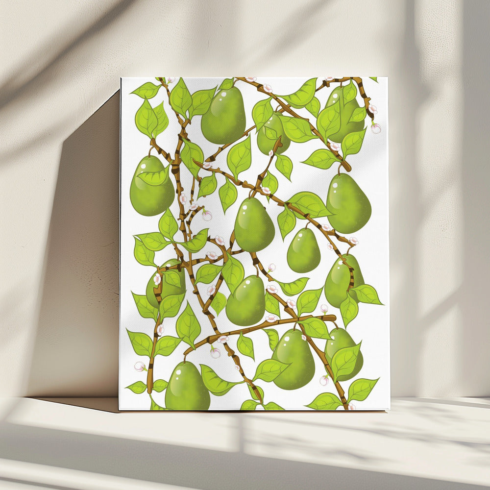 Pear Blossom Tangle | Canvas