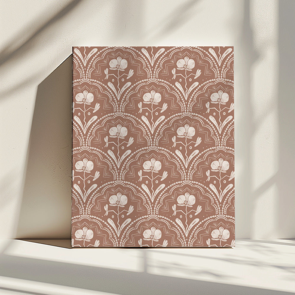 Boho Orchid Tiles Pattern | Canvas