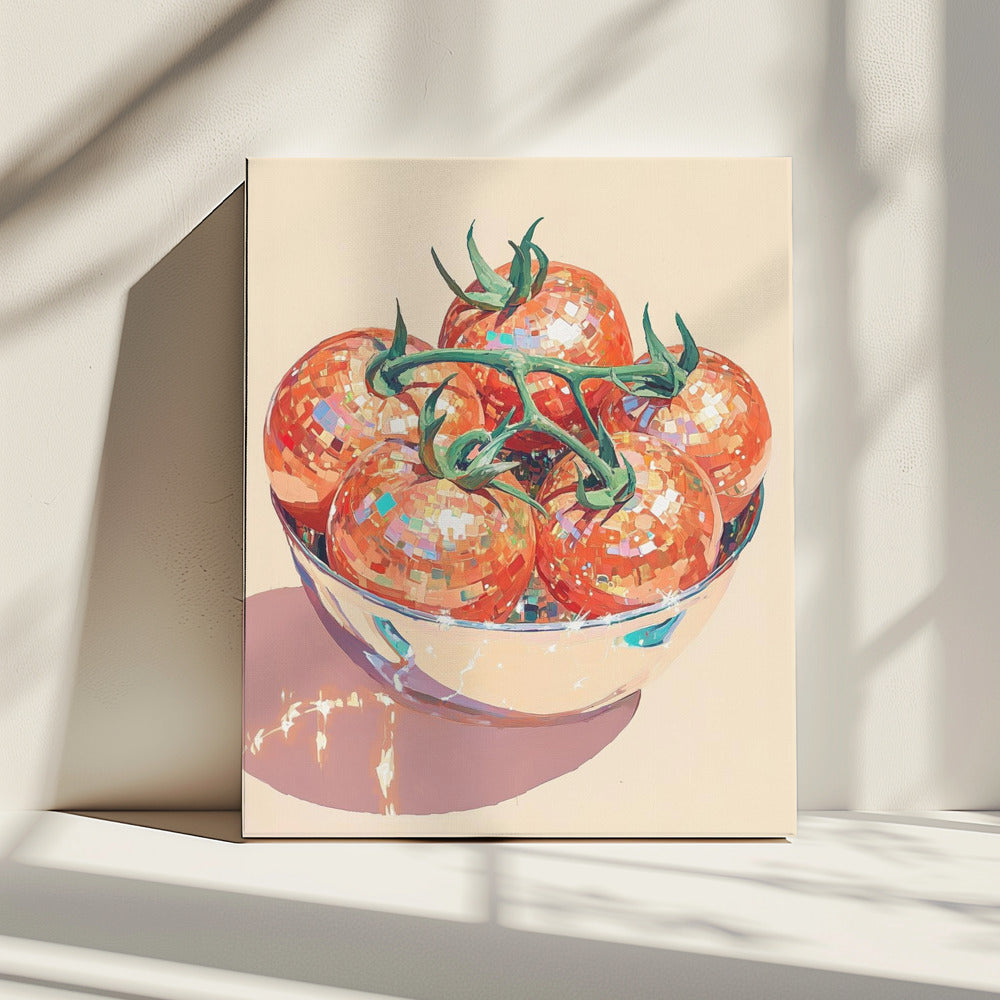 Disco Ball Tomatoes in a Bowl | Canvas