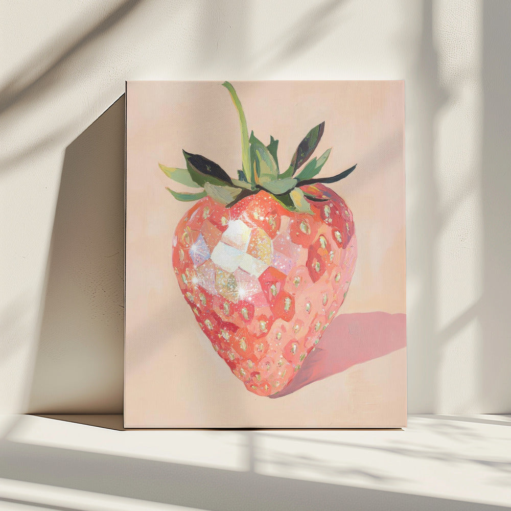 Glistening Strawberry | Canvas