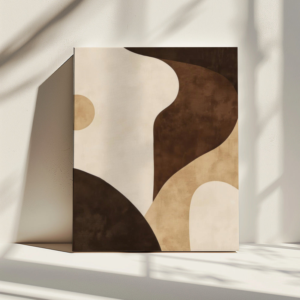Brown Tones Geometric 2 | Canvas