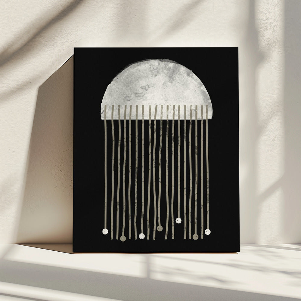 Midnight Whispers Abstraction | Canvas