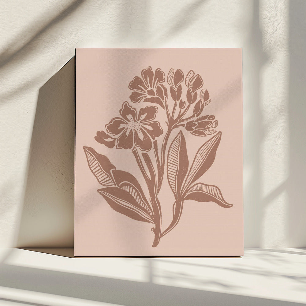 Mocha Florals | Canvas