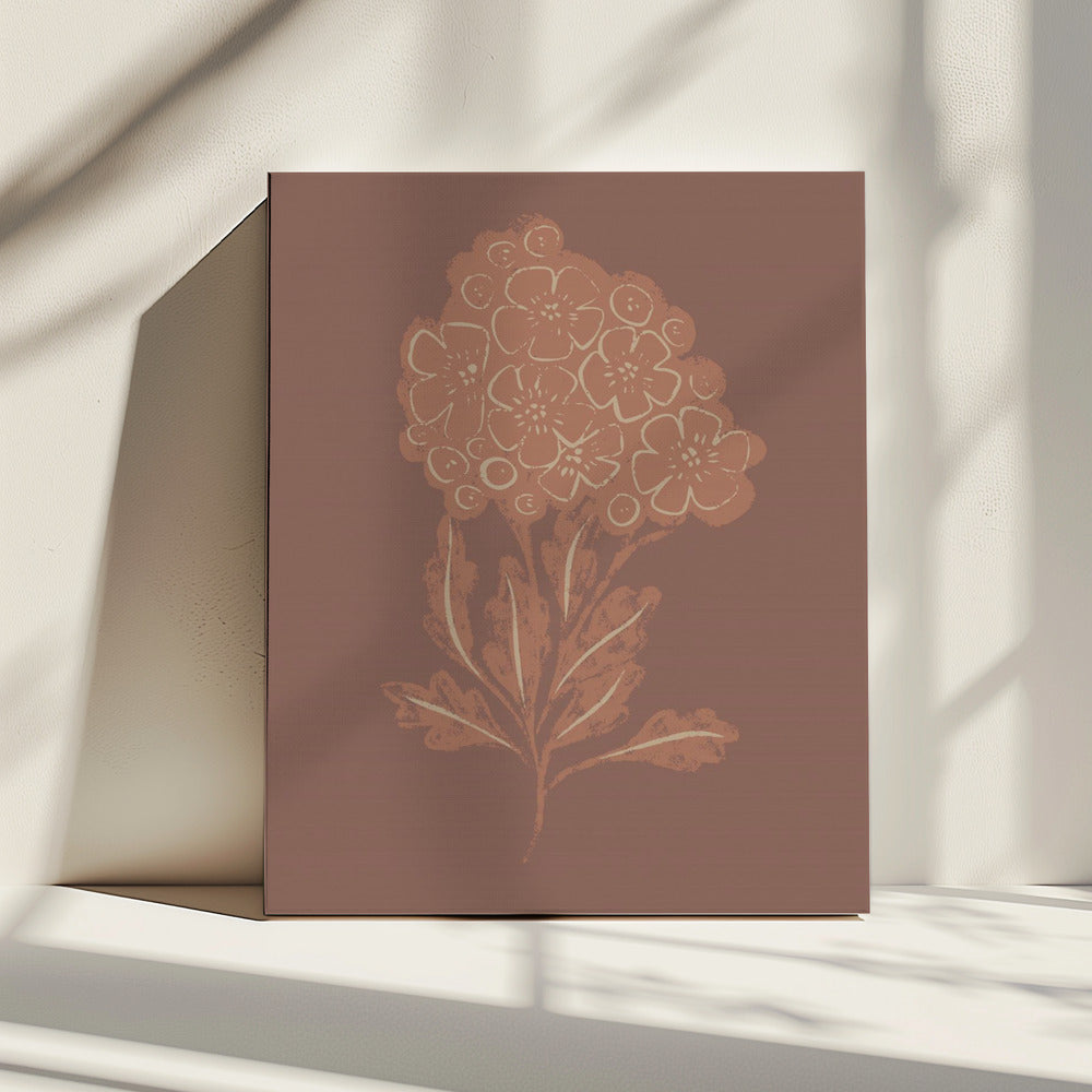 Mocha Bloom | Canvas