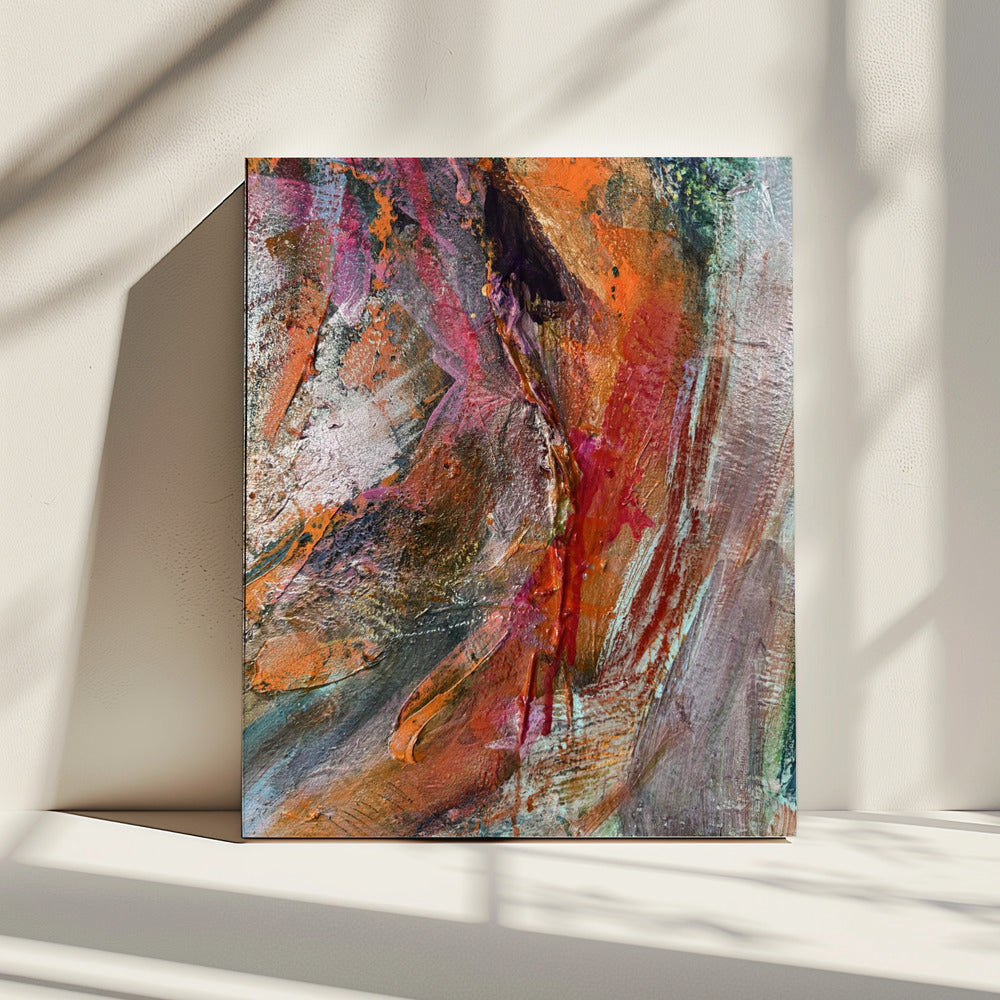 Crimson Geode | Canvas