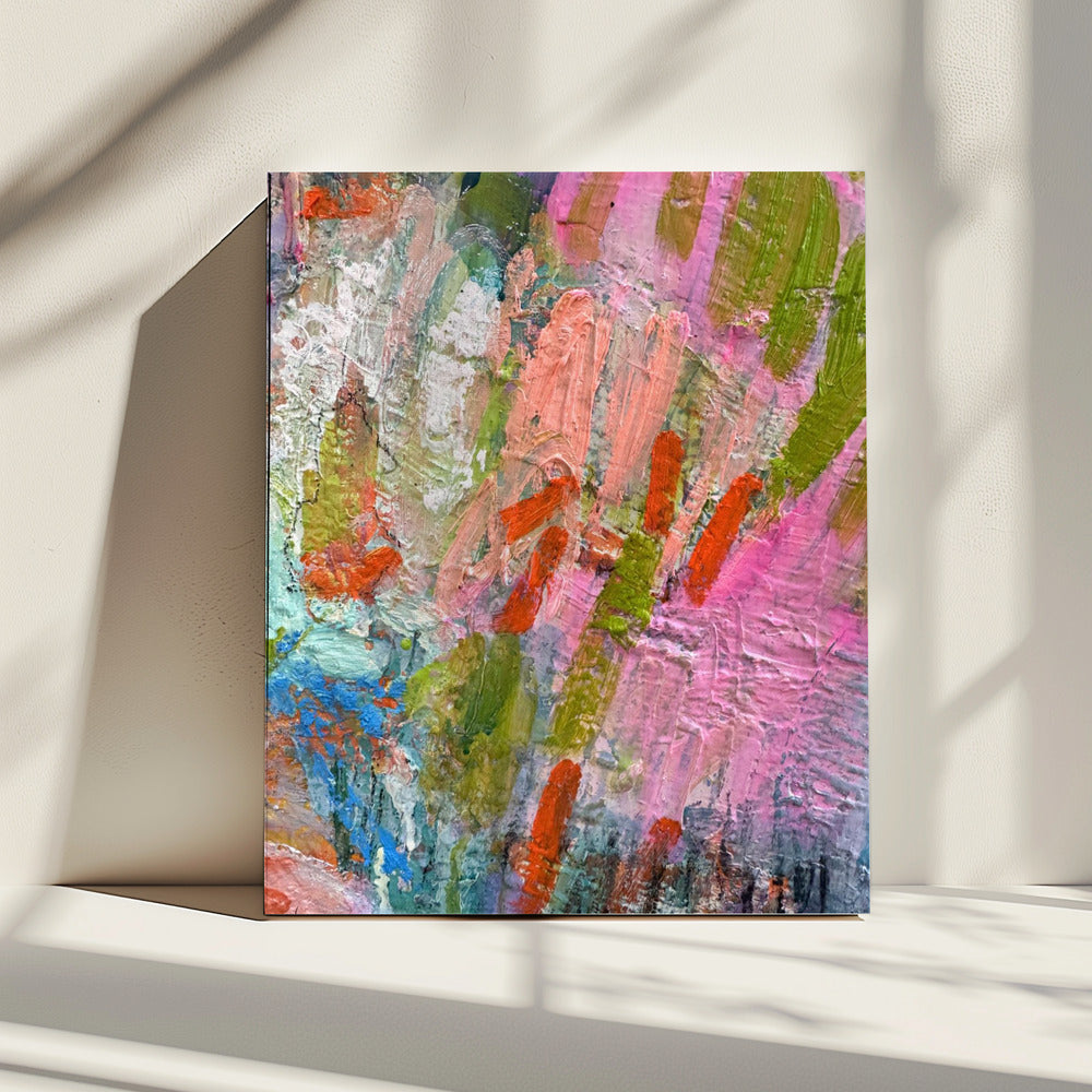 Whispering Pink Brushstrokes | Canvas