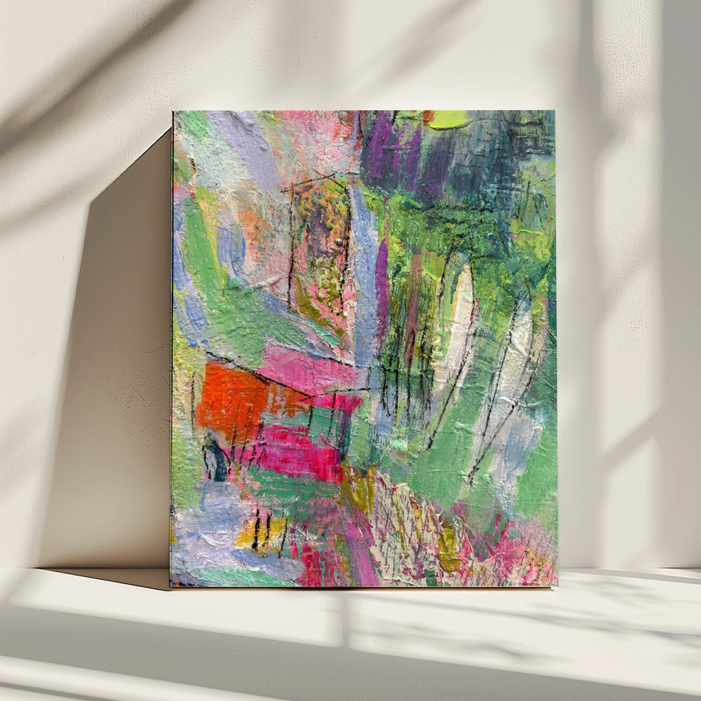 Vivid Abstract Neighborhood | Canvas