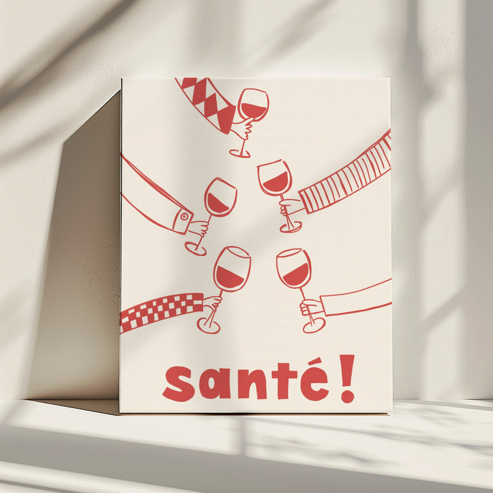 Santé! Wine Party with Friends | Canvas