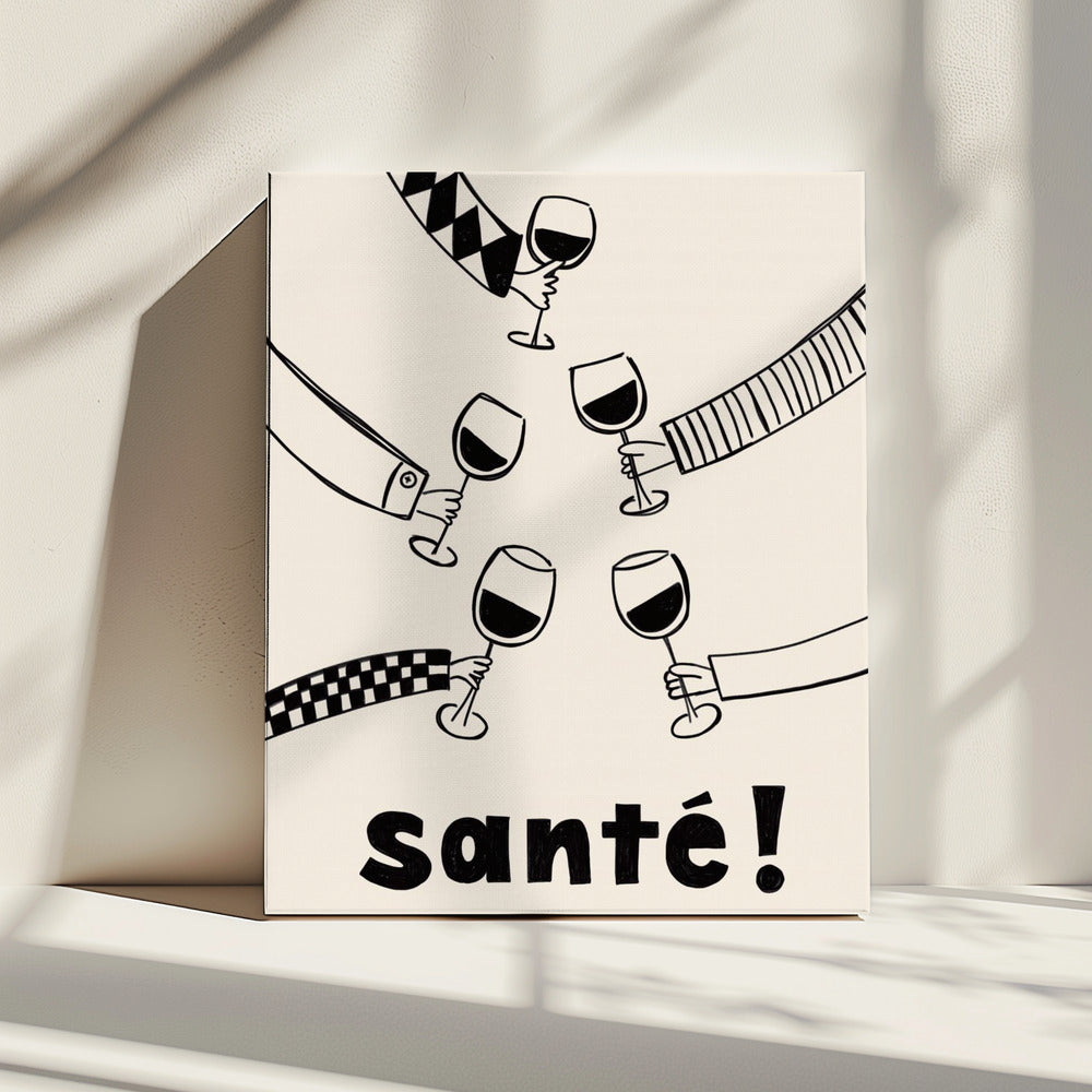 Santé Wine Party with Friends | Canvas