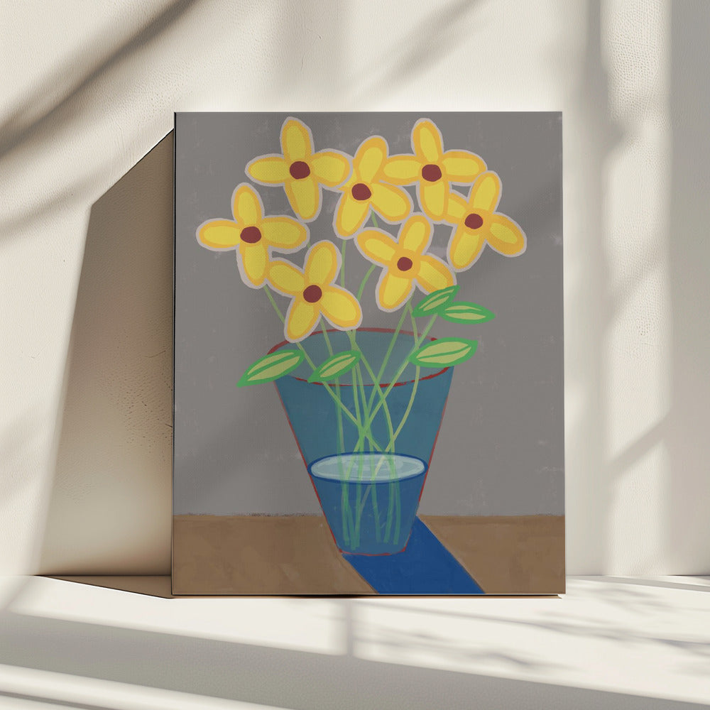 Daisies in vase | Canvas
