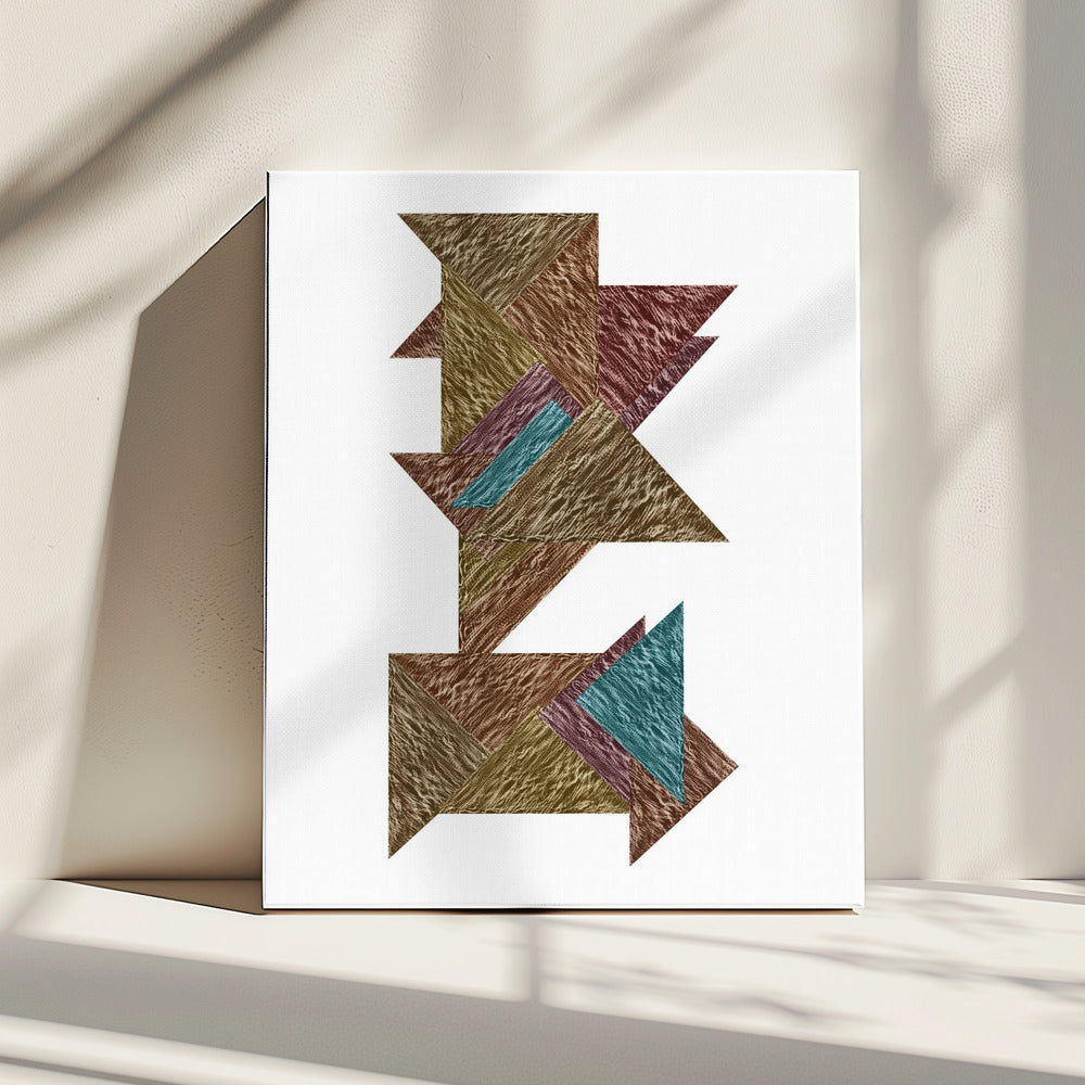 Mocha Textural Abstract 2 | Canvas