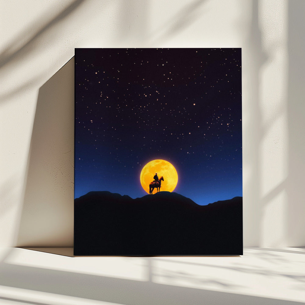 The Rider and the Moon | Canvas