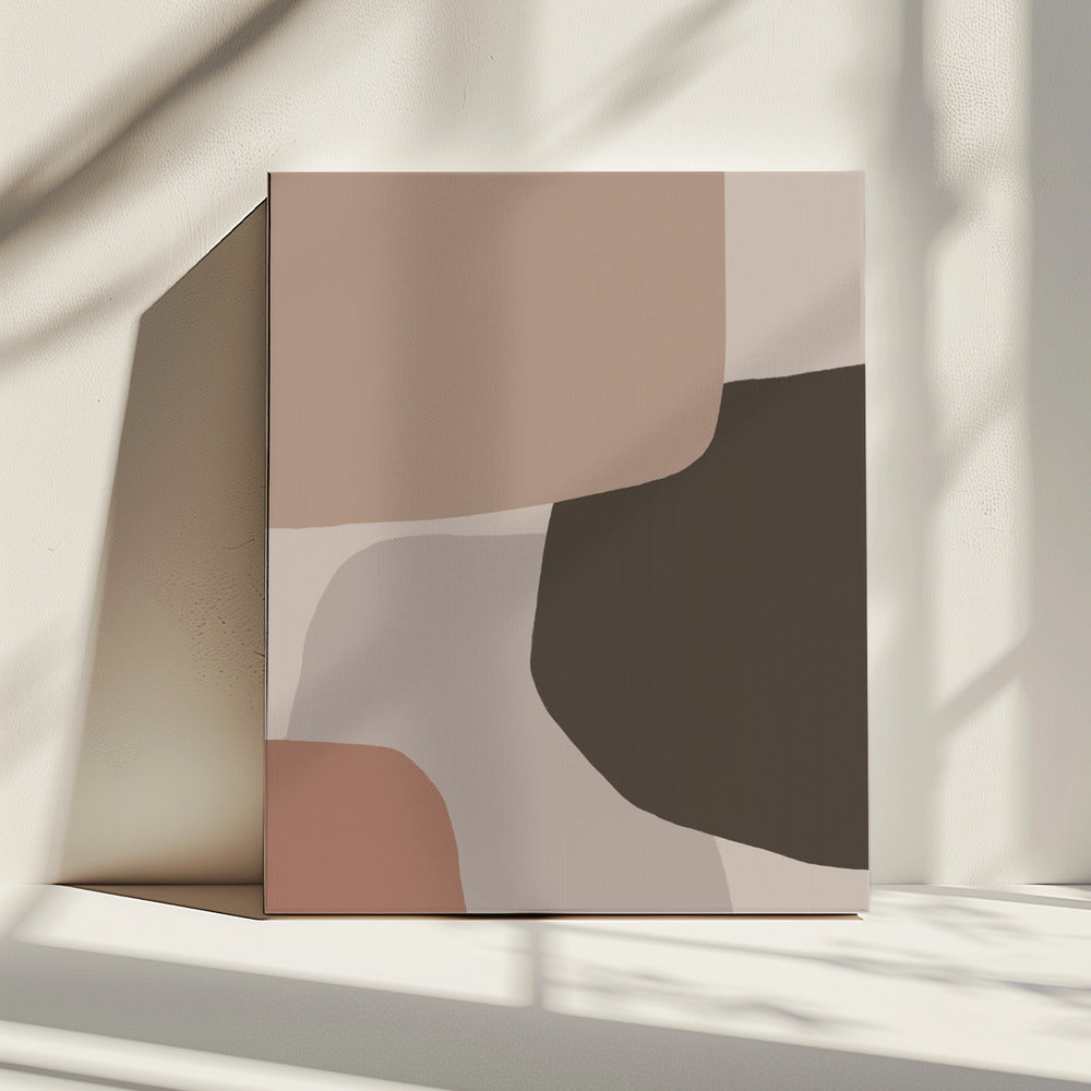 Organic Shapes in Earthy Tones | Canvas