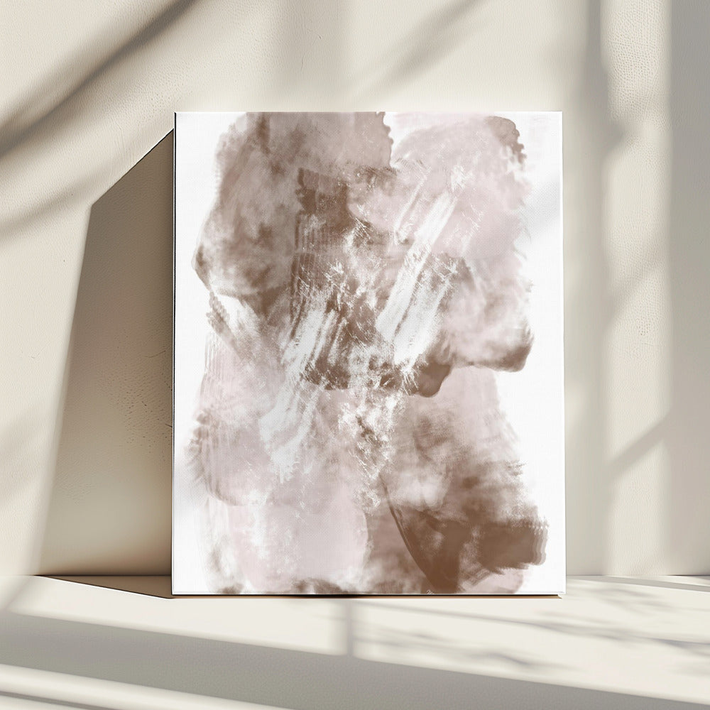 Abstract Artwork With Soft Beige And Brown Tones | Canvas