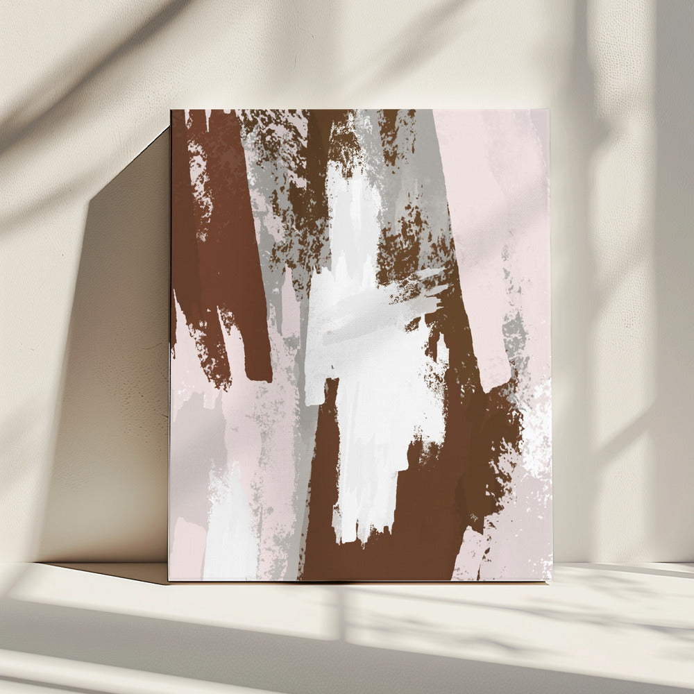 Abstract Brown Paint | Canvas