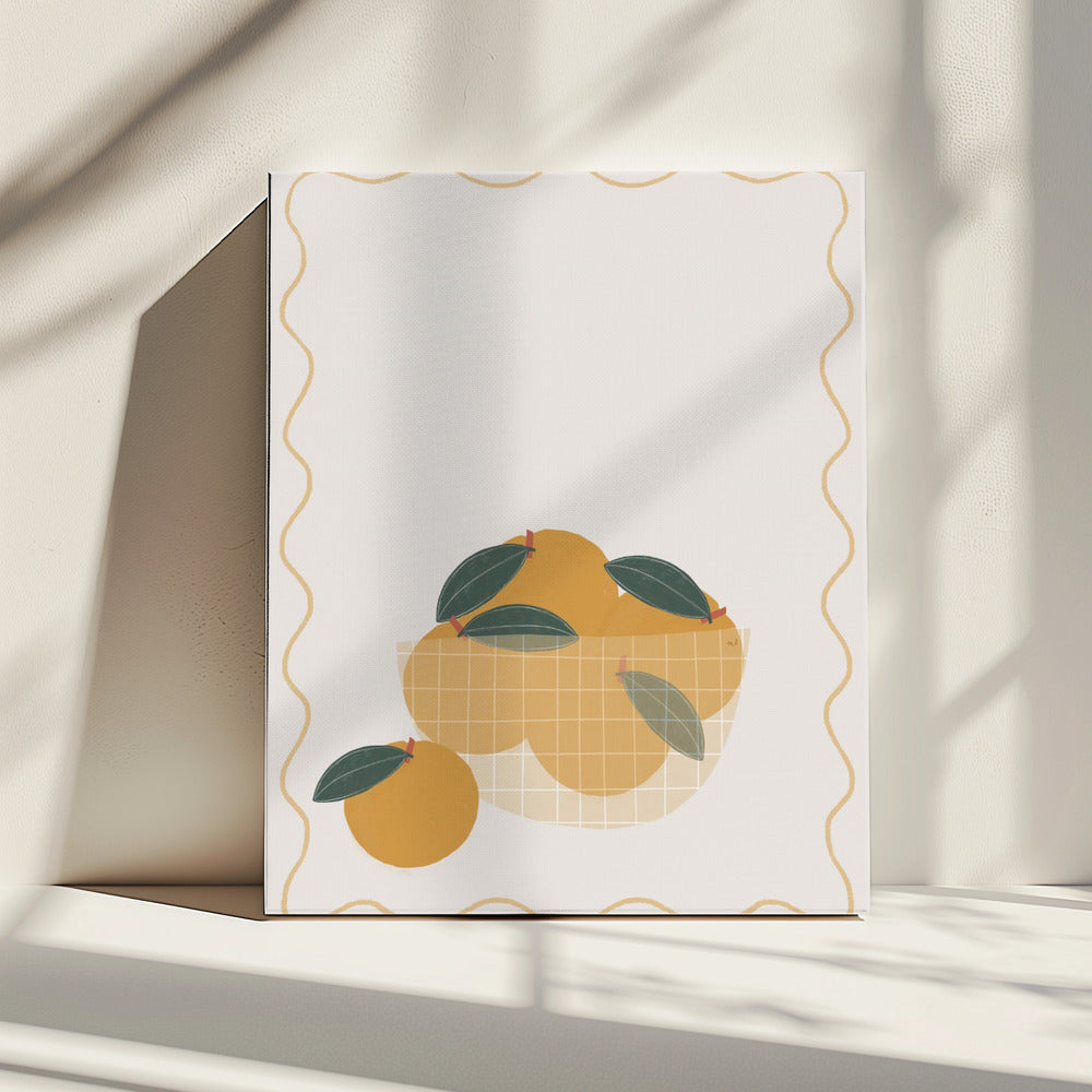 Bowl of Oranges | Canvas