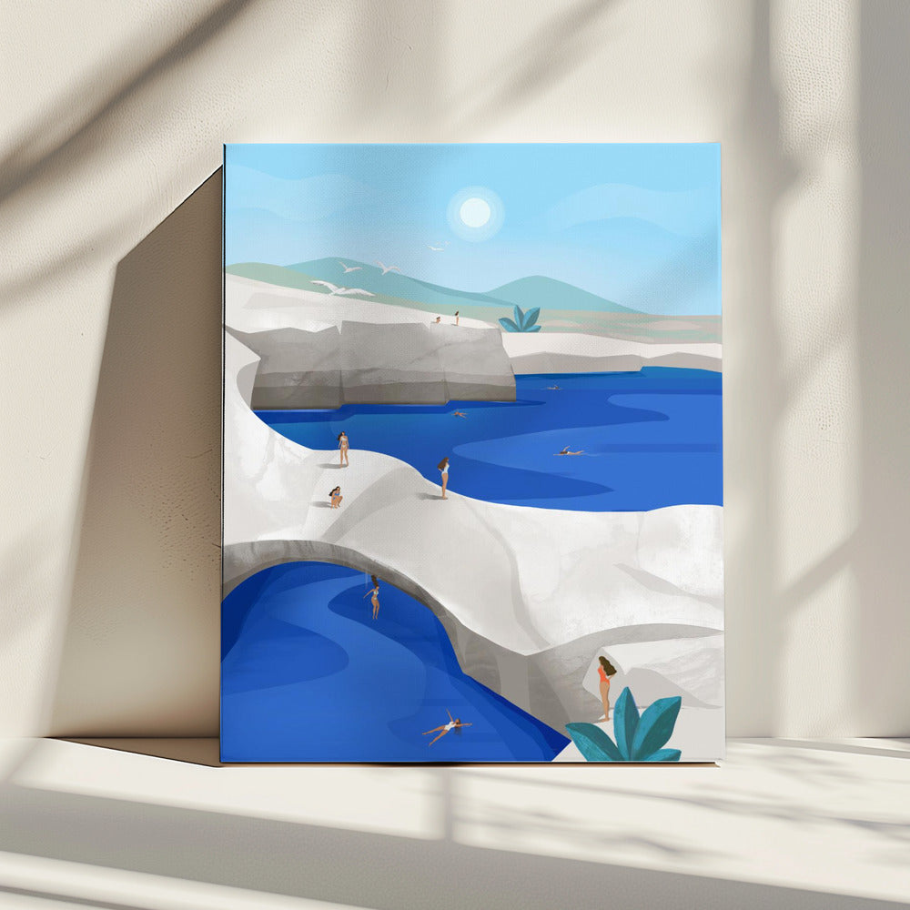 Cliff Jumping, Greece | Canvas