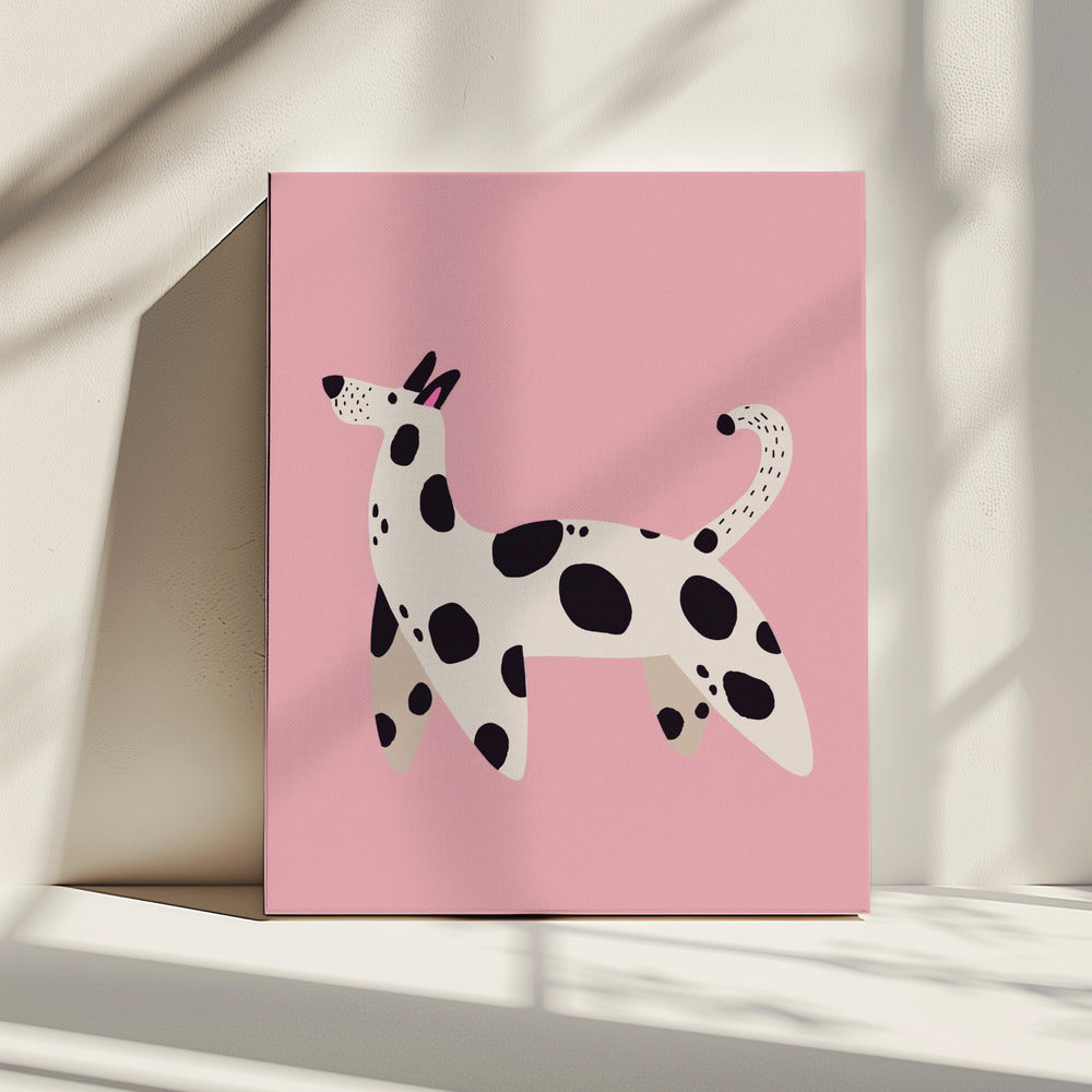 Spotted Pooch Stroll | Canvas