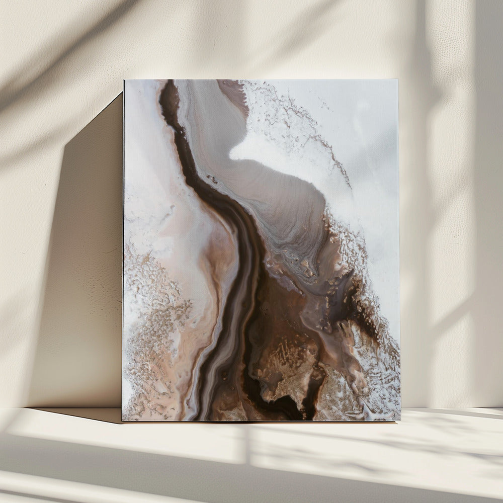 Sophisticated Browns - Earthly Currents 3 | Canvas