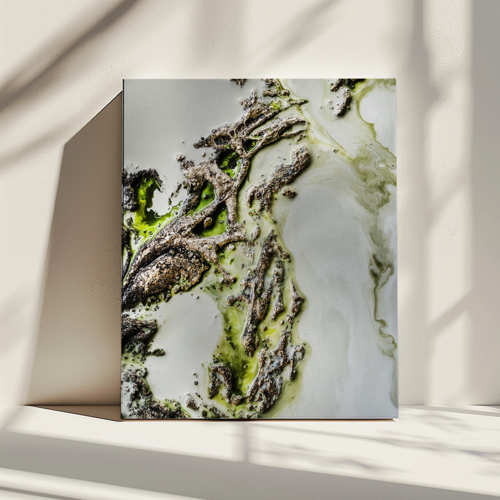 Contemporary Art - Olive Enigma -  Green accent | Canvas
