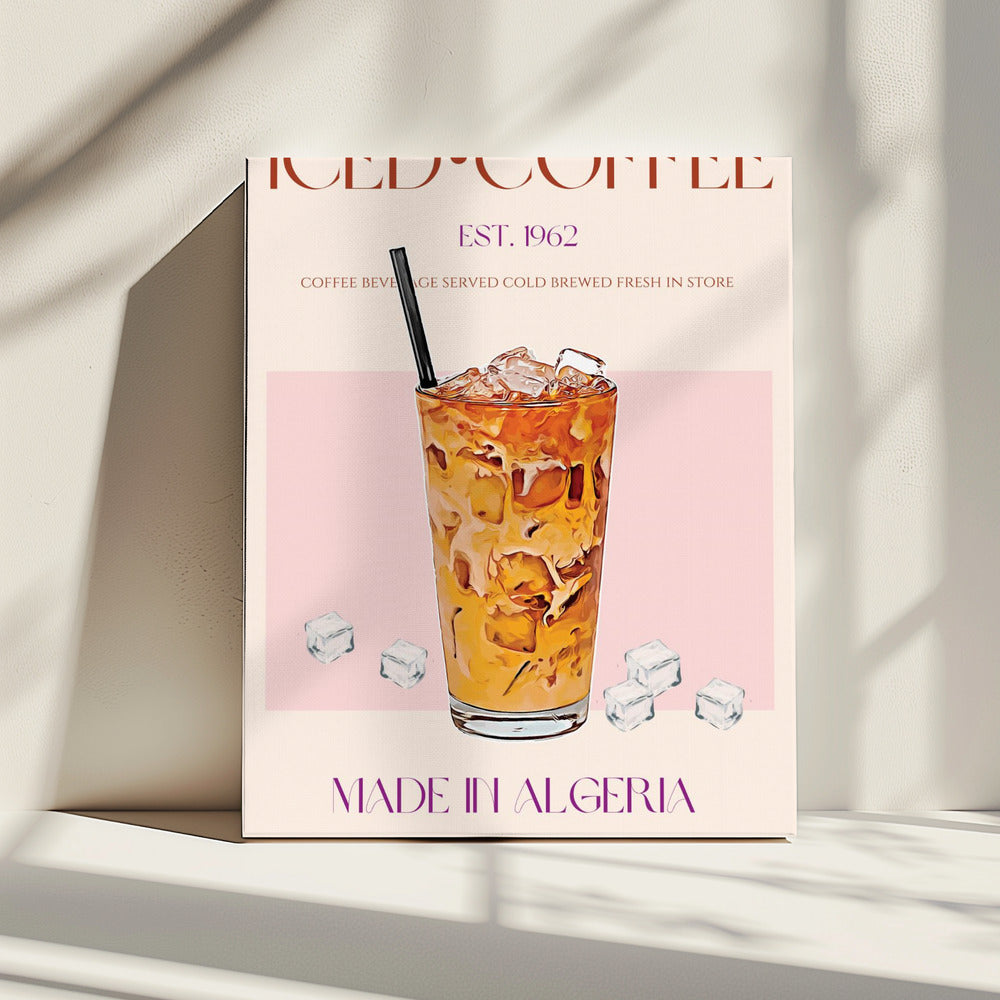Refreshing Glass of Iced Coffee | Canvas