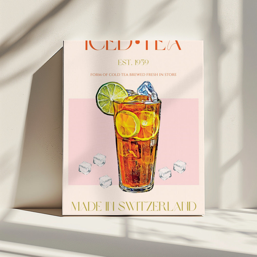 Refreshing Glass of Iced Tea | Canvas