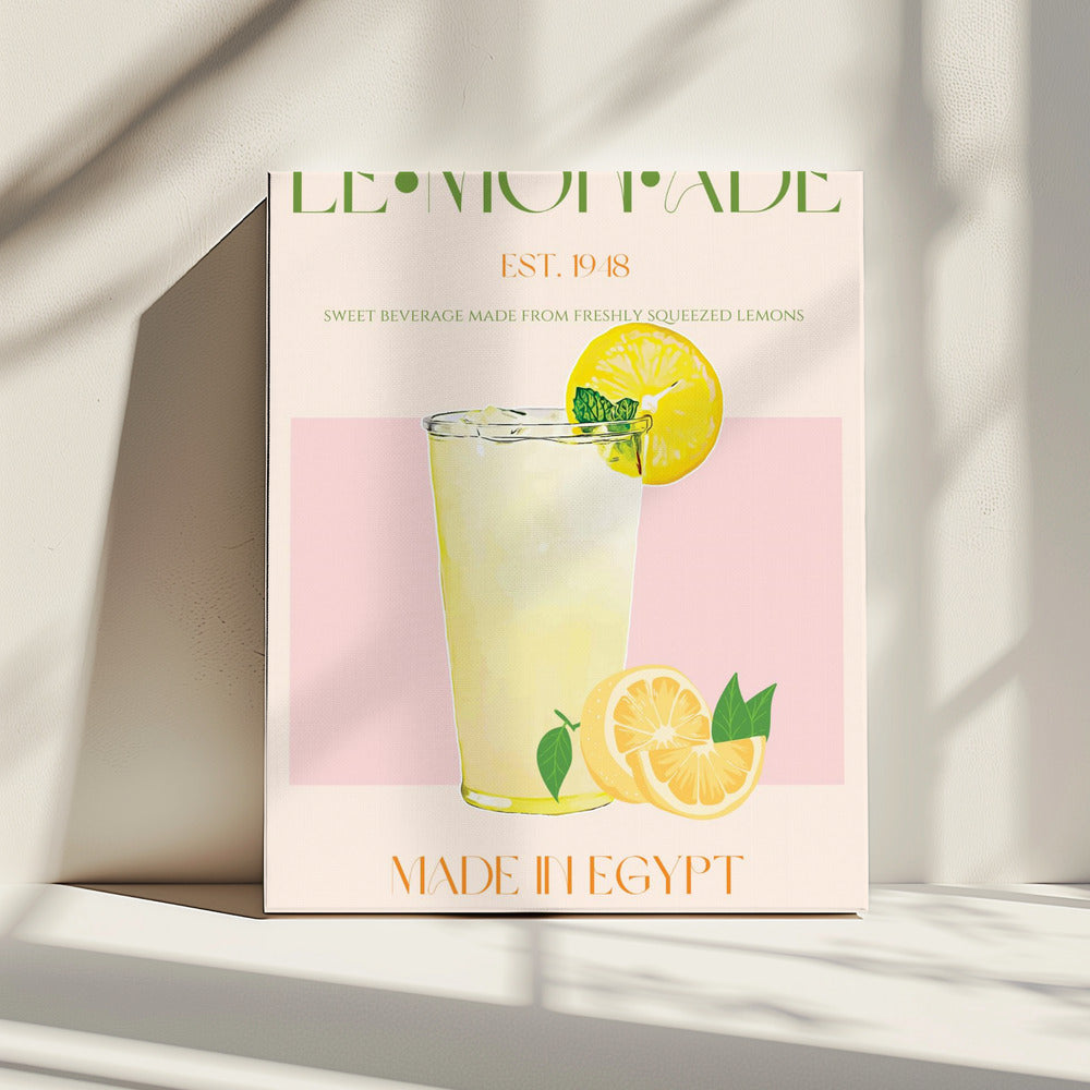 Refreshing Glass of Lemonade | Canvas