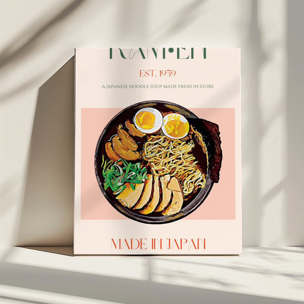 Savoring Japanese Ramen Bowl | Canvas