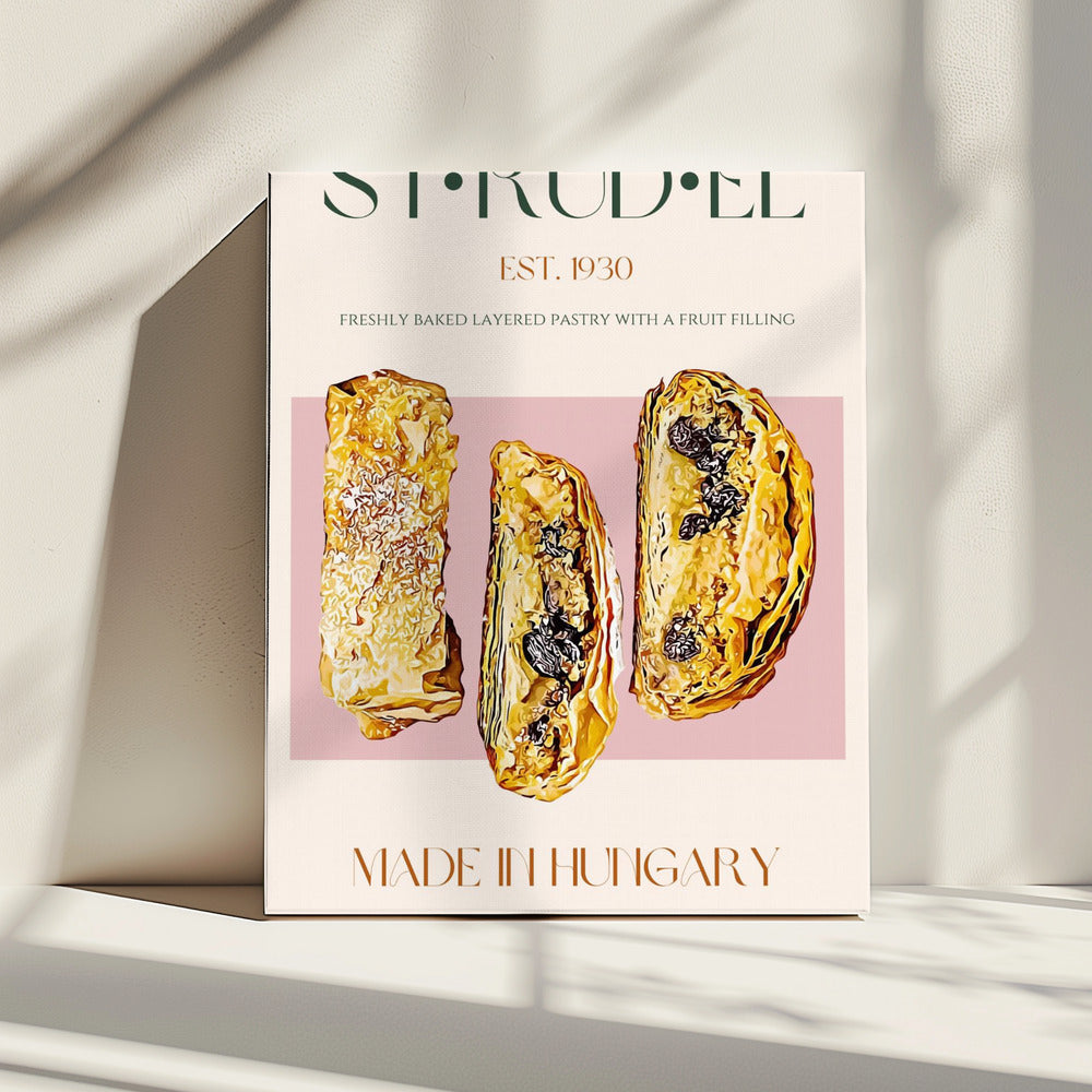 Golden Strudel Slice | Canvas
