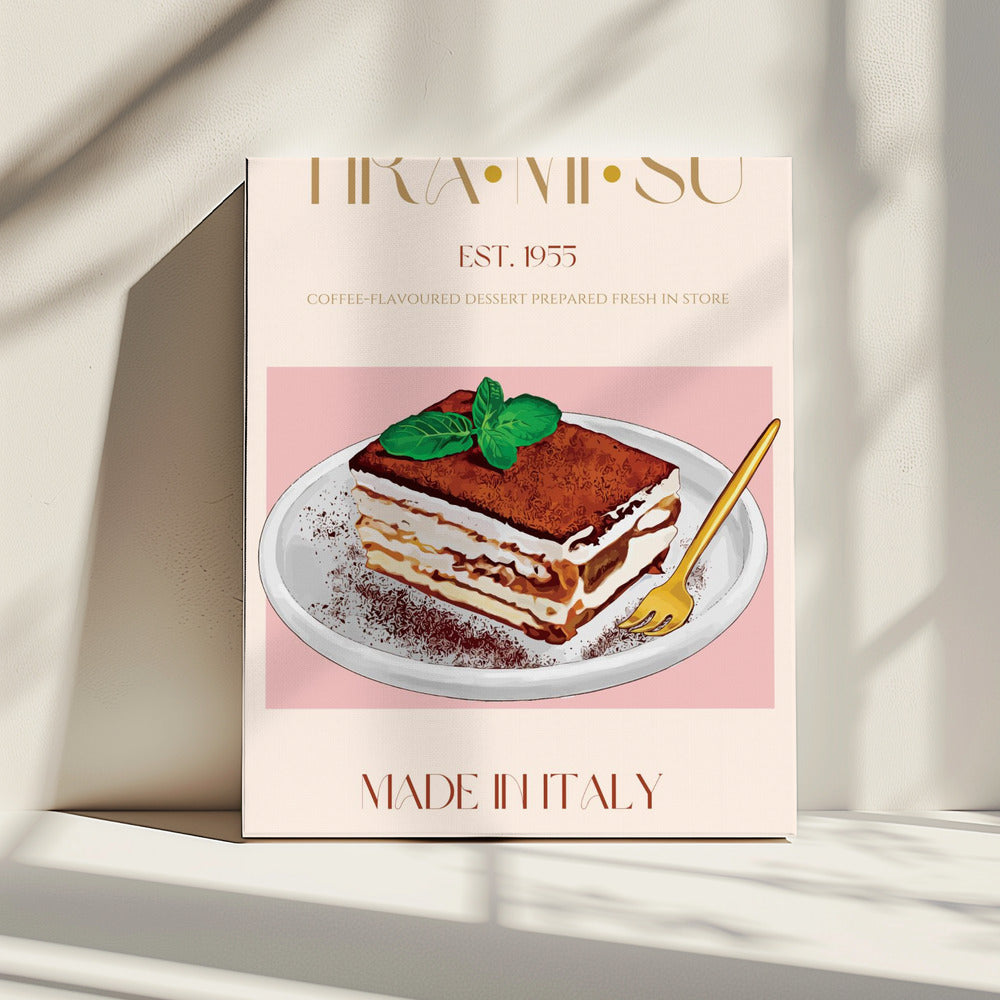 Classic Italian Tiramisu Print | Canvas